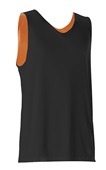 Alleson 506CR Reversible Basketball Tank Jerseys Outside: BLACK, Inside: BURNT ORANGE Primary
