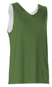 Alleson 506CR Reversible Basketball Tank Jerseys Outside: KELLY GREEN, Inside: WHITE Primary