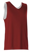 Alleson 506CR Reversible Basketball Tank Jerseys Outside: RED, Inside: WHITE Primary