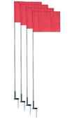 Champion Sports Slim Line Corner Flag Soccer Set