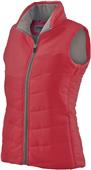 Womens Lightweight Quilted Vest (Scarlet,Graphite,Power Pink,Royal)