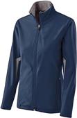 Womens Soft Shell Jacket (WS- Navy,Black), (WXS- Navy,Red), (WL- Royal), (W2XL- Navy,Red,BK)        