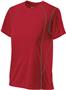 Womens 4-Way Stretch, Short Sleeve T-Shirt SCARLET/GRAPHITE Primary