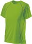 Womens 4-Way Stretch, Short Sleeve T-Shirt LIME/GRAPHITE Primary