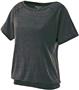 Womens Girls Vintage Heather T Shirt (Black,Grey,Gold,Maroon,Melon,Navy,Orange,Pink,Purple,Royal,Red VINTAGE BLACK Primary
