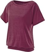 Womens/ Girls Heather T Shirt VINTAGE MAROON Primary