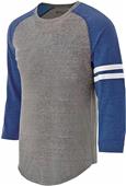 Adult Heather 3/4 Sleeves, 3-Color T Shirts VINTAGE GREY/VINTAGE ROYAL/WHITE Primary