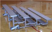 NRS 3 & 4 Row Tip N' Roll Low Rise Bleachers