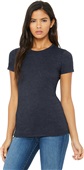 Bella+Canvas Womens Favorite Slim Fit Tee 6004 HEATHER NAVY Primary