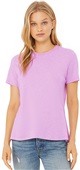 Bella+Canvas Women's Relaxed Jersey SS Tee HEATHER PRISM LILAC Primary