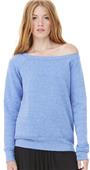 Womens Sponge Fleece Wide Neck Sweatshirt 7501 BLUE TRIBLEND Primary