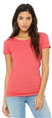 Bella+Canvas Womens Triblend Short Sleeve Tee 8413 RED TRIBLEND Primary