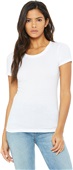 Bella+Canvas Womens Triblend Short Sleeve Tee 8413 SOLID WHITE TRIBLEND Primary