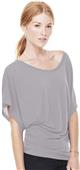 Bella+Canvas Womens Flowy Draped Sleeve Dolman Tee Bella+Canvas Womens Flowy Draped Sleeve Dolman Tee