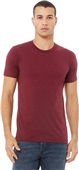 Bella+Canvas Unisex Triblend Short Sleeve Tee SOLID MAROON TRIBLEND Primary