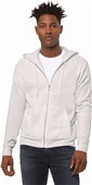 Bella+Canvas Poly-Cotton Fleece Full-Zip Hoodie VINTAGE WHITE Primary