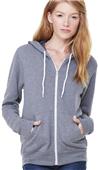 Bella+Canvas Poly-Cotton Fleece Full-Zip Hoodie DEEP HEATHER Primary