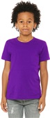 Bella+Canvas Youth Jersey Short Sleeve Tee 3001Y TEAM PURPLE Primary