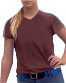 Womens Girls Fast Pitch Squeeze Bunt V-Neck Jersey