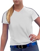 Womens Girls Fast Pitch Squeeze Bunt V-Neck Jersey