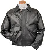 Burk's Bay Conceal Carry Leather Bomber Jacket