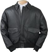 Burk's Bay Adult A-1 Cowhide Leather Bomber Jacket