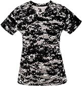 Badger Sport Ladies Digital Camo Tee Shirt Badger Sport Ladies Digital Camo Tee Shirt