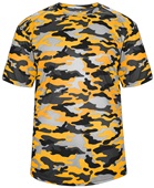 Badger Adult/Youth Short Sleeve Camo Tee Shirt GOLD/CAMO Primary