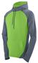 Adult Kangaroo Pocket Hoodie (Black,Graphite Heather) GRAPHITE HEATHER/LIME Primary