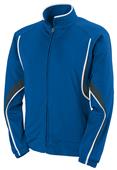 Womens 2-Color, Full Zip, Angled Pockets, Sports Jacket ROYAL/SLATE/WHITE Primary