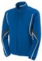 Womens 2-Color, Full Zip, Angled Pockets, Sports Warm-Up Jacket  ROYAL/SLATE/WHITE Primary