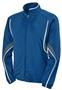 Womens 2-Color, Full Zip, Angled Pockets, Sports Warm-Up Jacket NAVY/SLATE/WHITE Primary