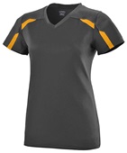 Augusta Sportswear Ladies Avail Jersey 1002 BLACK/GOLD Primary