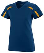 Augusta Sportswear Ladies Avail Jersey 1002 NAVY/GOLD Primary