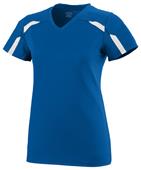 Augusta Sportswear Ladies Avail Jersey 1002 ROYAL/WHITE Primary
