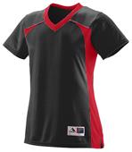 Augusta Ladies Girls Victor Replica Jersey BLACK/RED Primary