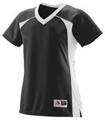Augusta Ladies Girls Victor Replica Jersey BLACK/WHITE Primary