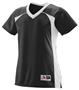 Augusta Ladies Girls Victor Replica Jersey BLACK/WHITE Primary