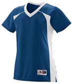 Augusta Ladies Girls Victor Replica Jersey NAVY/WHITE Primary