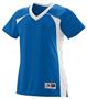 Augusta Ladies Girls Victor Replica Jersey ROYAL/WHITE Primary