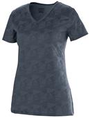 Womens "Printed Material" V-Neck T-Shirt 