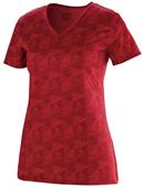 Womens "Printed Material" V-Neck T-Shirt 