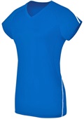  Women / Girls Short Sleeve Volleyball Jersey ROYAL/WHITE Primary