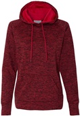 J America Ladies Cosmic Poly Fleece Hoodie