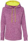 J America Ladies Cosmic Poly Fleece Hoodie