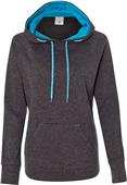 J America Ladies Cosmic Poly Fleece Hoodie