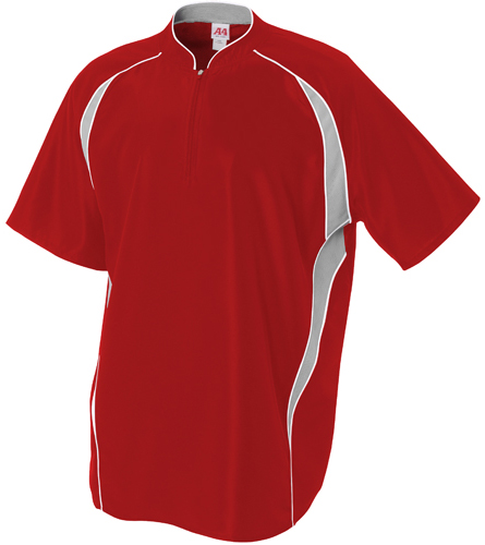 A4 Polyester 1/4 Zip Baseball Batting Jacket | Epic Sports
