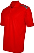 Tonix Men's Motivator Polyester Polo Shirt 1520 SCARLET/GRAPHITE Pocket