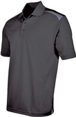 Tonix Men's Motivator Polyester Polo Shirt 1520 BLACK/GRAPHITE Pocket
