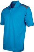 Tonix Men's Motivator Polyester Polo Shirt 1520 COLUMBIA BLUE/GRAPHITE Pocket